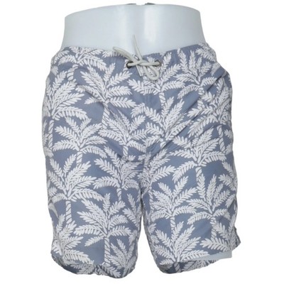 Mango, Badeshorts, Größe: XXS, Grau/Weiß, Polyester, Blumen, Damen #Etl