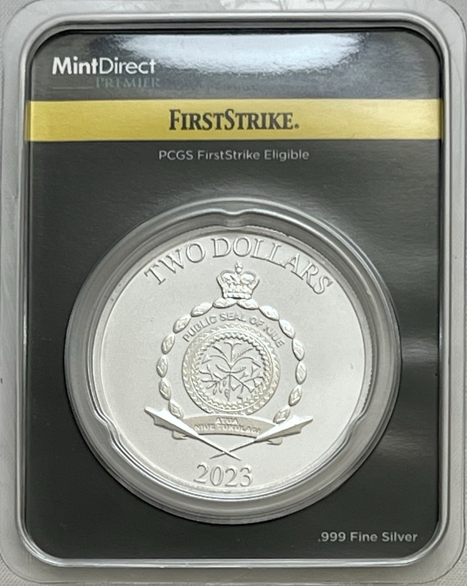2023 1 oz Silver $2 Niue Grogu Baby Yoda PCGS First Strike MD