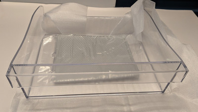 AKC74069202 - MCR68413902 OEM LG Refrigerator Ice Bin with Decor Tray - Open Box