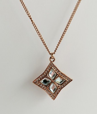 DYRBERG/KERN Adeli RG Rose Swarovski Statement Necklace NEW NOS