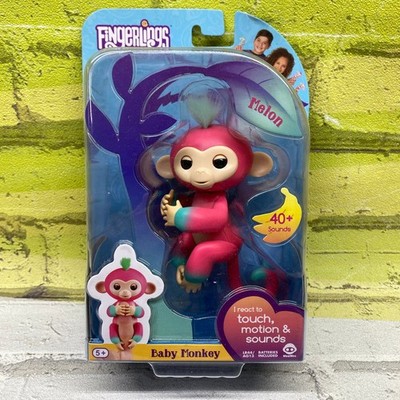 Fingerlings Melon Baby Monkey Interactive Toy 40+ Sounds 5+ Ages