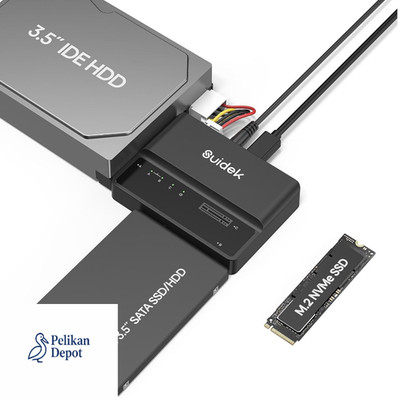 NVMe M.2 zu SATA Adapter USB 10Gbps SSD Gehäuse 2,5