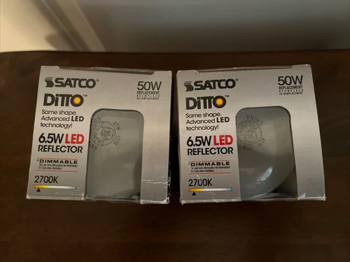 Satco S9630 LED Reflector 6.5W =50W 120V R20 E26 Dimmable Frost 2700K Warm White - Picture 4 of 4