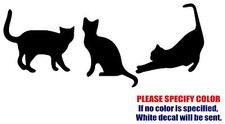 Cat Family Graphic Die Cut decal sticker Car Truck Boat Window Bumper Wall 7"