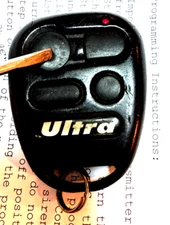 Ultra Start TXPT4-L keyless entry remote FCC MKYMT9207TX KEY FOB car starter RED