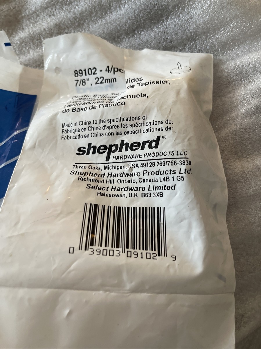 Shepherd Hardware 9102 7/8-inch Furniture Tack Glides 4-pack for