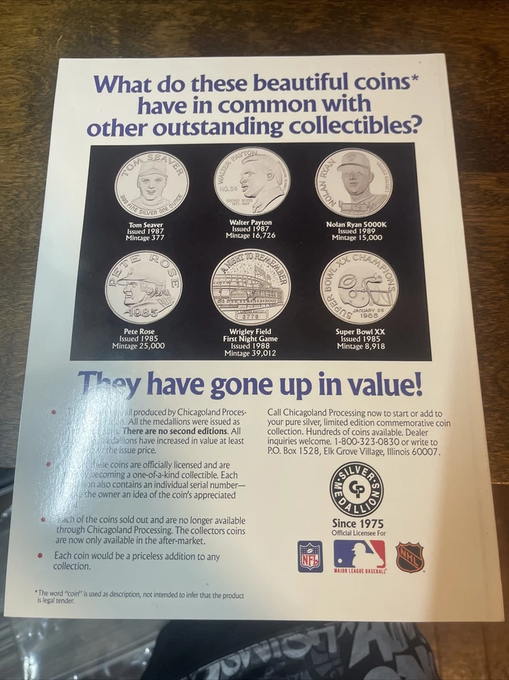 Legends Sports Memorabilia Official Program Magazine #1 with Uncut Card Sheet - Image 2 of 3