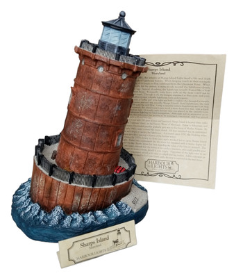 Harbour Lights Sharps Island MD HL 185 1996 0117/9500 COA ID Lighthouse Nautical