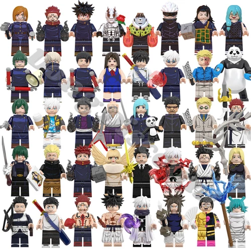 Jujutsu Kaisen Anime Assembled Dolls Building Block Toys Cosplay Moppet Gifts--