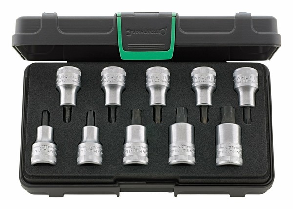 "Stahlwille Schraubendreher Einsteck Garnitur 1/2\" 10Tlg. Torx - 54TX/10 Tlg."-image