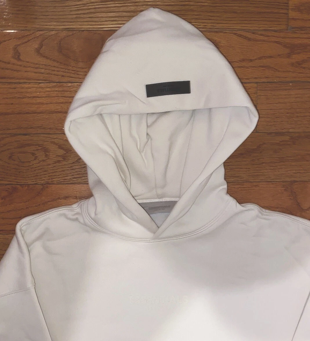 Felpa con cappuccio uomo Fear of God Essentials nuova con etichetta oversize manica lunga nuova