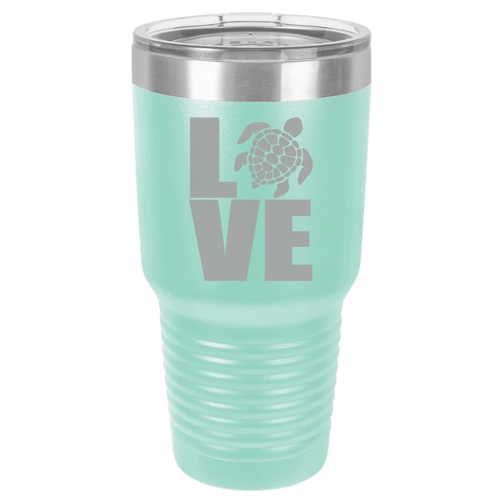 Tumbler 20oz 30oz Travel Mug Cup Insulated Stainless Steel LOVE Sea Turtle Tumbler 20oz 30oz Travel Mug Cup Insulated Stainless Steel LOVE Sea Turtle