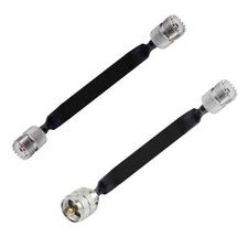 Window/Door Pass Flat RF Coaxial Cable SO239 UHF to UHF Female Male PL259 50Ohm