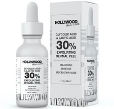 Hollywood Glycolic Acid + Lactic Acid 30% Peel PURE Medical Grade AHA Acne Scars