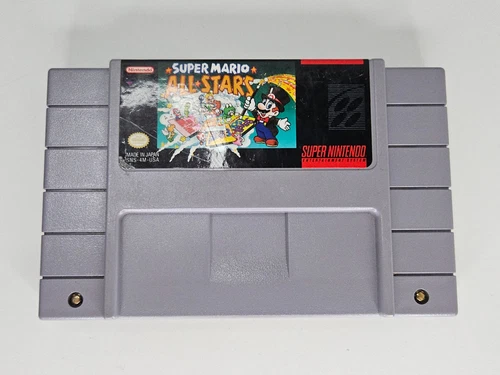 Super Mario All Stars -Super Nintendo SNES GAME TESTED Cart Only Authentic