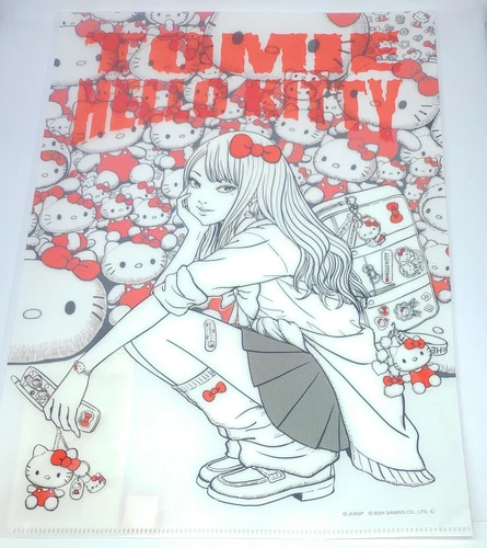 Junji Ito Sanrio Tomie Hello Kitty Clear Folder Pop up Store Limited