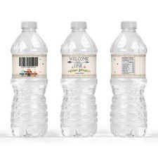 Woodland Animals Baby Shower Water Bottle Labels