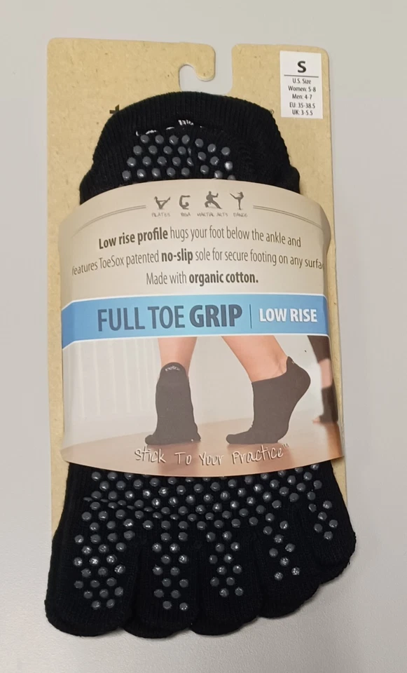 Calcetines puntera, agarre completo, tiro bajo, talla pequeña para ballet, yoga, pilates Foto 2 de 4