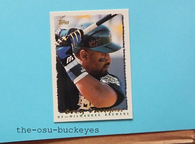 1995 Topps #PP3 Pre-Production Samples Greg Vaughn Milwaukee Brewers