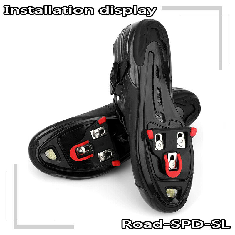 Tacchette Bici BUCKLOS Compatibili SPD-SL E LOOK – Set Pedali Con Piastrine In Alluminio E Nylon