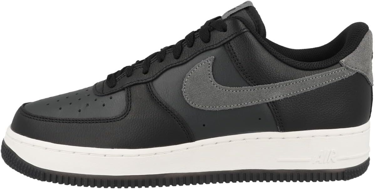 Mens Nike Air Force 1 07 LV8 Black/Smoke Grey-DK Smoke Grey (FJ4170 004)