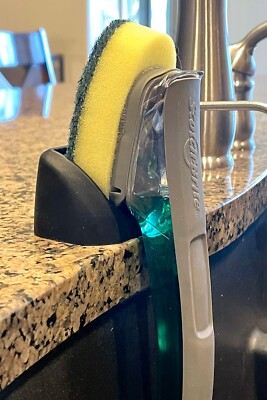 #ad Silicone Dish Wand Holder Caddy keeps ScotchBrite™ wands clean and dry $9.95