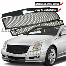 Grill Fits 2008-2013 Cadillac Cts Stainless Steel Black Wire Mesh Grille Ss 09 Grill Fits 2008-2013 Cadillac Cts Stainless Steel Black Wire Mesh Grille Ss 09