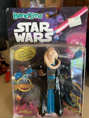 1994 Bend-Ems LE Star Wars VI Return of the Jedi Figure Bib Fortuna W/Card  MOC