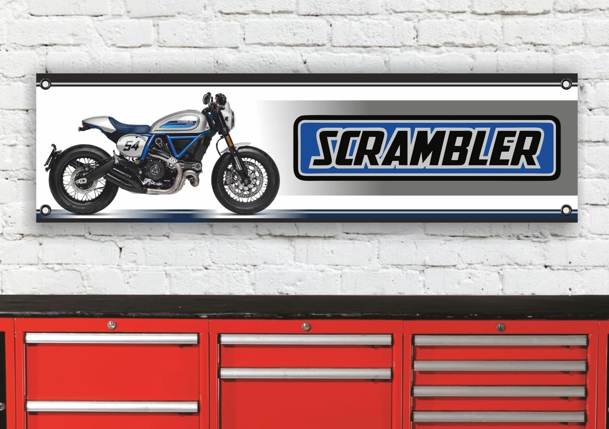 BR446B DUCATI CAFE RACER SCRAMBLER 2019 INSPIRED WORKSHOP BANNER