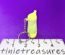 Tupperware keychain mini Eco sports bottle Yellowish green tinietreasures