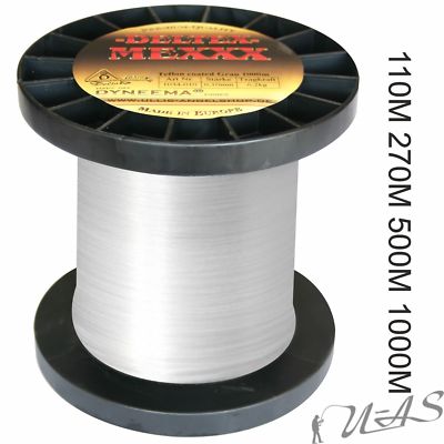 Deltex Mexxx Weiss 270M & 1000M Dyneema Angel Schnur Teflon beschichtet Sha