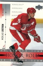 #46 Nicklas Lostrom Detroit Red Wings 2002-03 Upper Deck Honor Roll Hockey  Card