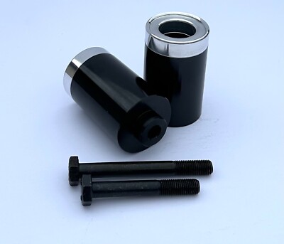 2007-2008 GSXR 1000 BLACK NO CUT Billet Frame Sliders Savers Crash Protectors