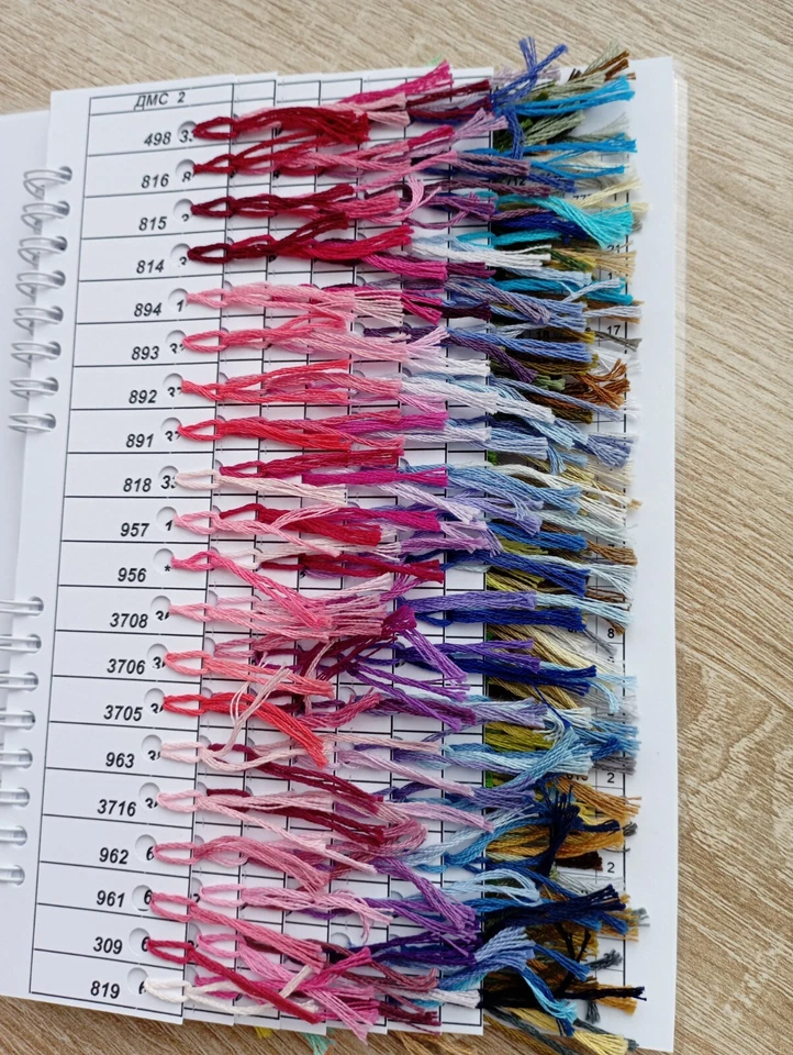 DMC Color Chart with Real Thread Samples - 498 Colors Includes Book Chart - Image 3 of 4