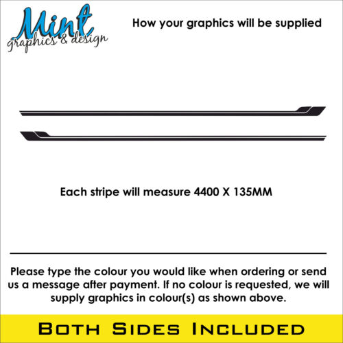 L3 CITROEN RELAY MOTORHOME CAMPER VAN STRIPES GRAPHICS DECALS ANY COLOUR 017 - Picture 2 of 4