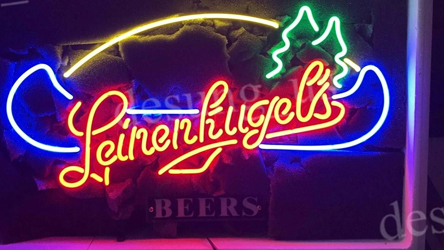 New 24"x20" Leinenkugel's Wisconsin Beer Ale Lamp Neon Light Sign Wall Decor