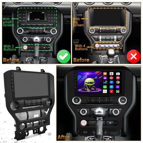 9" CarPlay For Ford Mustang 2015-2021 Android 13 Car Radio Stereo GPS Navi DSP - Bild 5 von 17