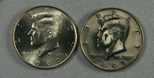 2005-P&D BU Kennedy Half Dollars from US Mint Rolls