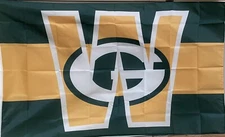 Green Bay Packers Fly The (W) PACKERS WIN Flag (3'X5')