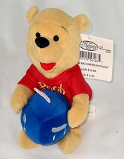 NWT Disney Store Exclusive Winnie The Pooh Hanukkah Holiday 8" Beanie Plush