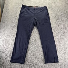 Dockers Chino Pants Mens 36x30 Blue Cotton Stretch Smart 360 Tech Slim Fit