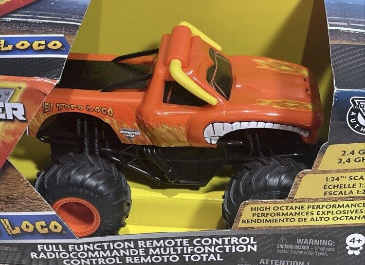  Monster Jam, Official El Toro Loco Remote Control Monster Truck  for Boys and Girls, 1:24 Scale, 2.4 GHz, Kids Toys for Ages 4-6+ : Toys &  Games