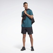 Image of REEBOK Men's Green Workout Ready Tech Tee RRP £30