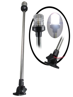Pactrade Marine Boat LED All Round Anchor Fold Down Navigation Light 25''L USCG