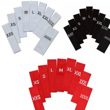 Größenetiketten Textiletiketten gewebt XXS ...