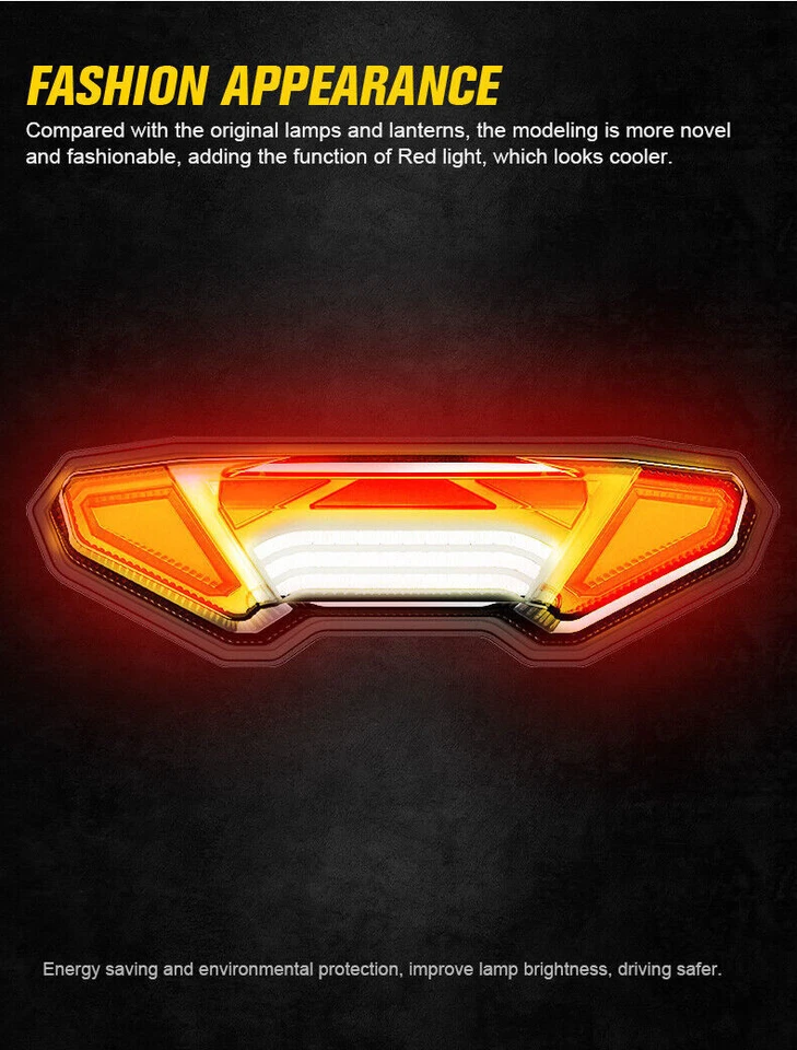 Luz trasera LED con señales de giro para Yamaha MT09 FZ09 MT-09 FZ-09 2014 2015 Foto 4 de 4