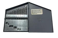 Marxman 13 Piece Jobber Length Drill Set 1/16" to 1/4" by 64ths USA Made