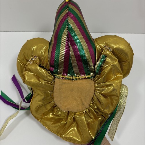 Natürlich New Orleans Karneval Maske Musik Note atemberaubender Harlekin Narr Gold - Bild 4 von 6