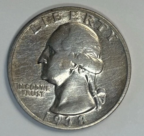 1938-S Washington Quarter 25c: Uncertified / AU Coin - Nice!