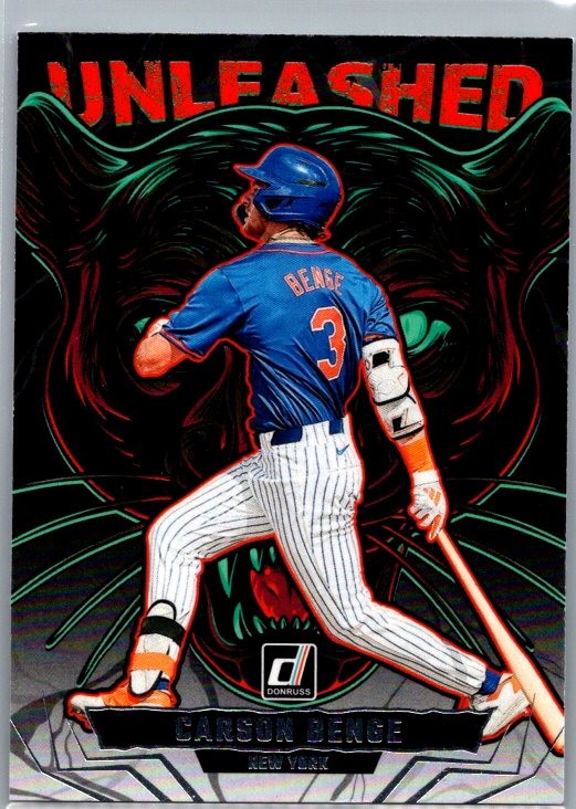 2025 Donruss #18 Carson Benge New York Mets Unleashed